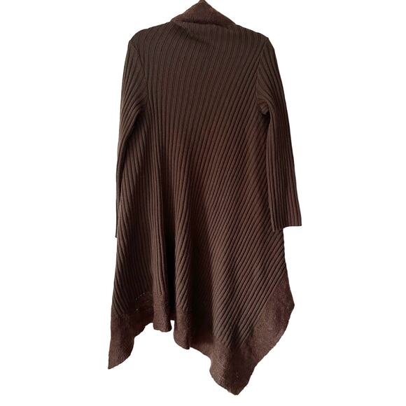 Nordstrom Y2K Whimsygoth Ribbed Waterfall Duster Cardigan Wool Mohair One Size - Picture 4 of 7